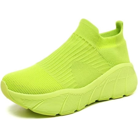 Women s Slip on Walking Shoes Non-slip Comfortable 6cm Thick Sole Cushioning Fashion Sneakers Loafers Plus Size