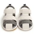 thumbnail image 5 of HBYJLZYG Baby Sandals Flat Shoes Anti-Slip Infant First Walkers, Baby Boys Girls Contrast Color Rubber Sandals Non-Slip First Walking Shoes, 5 of 7