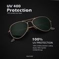 thumbnail image 4 of KALIYADI Classic Aviator Sunglasses for Men Women Driving Sun glasses Polarized Lens UV Blocking-2 Pack, 4 of 9
