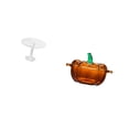 thumbnail image 4 of Escritorio redondo de casa de muñecas,Muebles de mesa redonda en miniatura para casa de muñecas,1 12,Plato de dulces,Plato de dulces de vidrio con tapa Tarro de dulces decorativo,Para el, 4 of 7