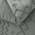thumbnail image 4 of JML 3 Piece Tufted Comforter Set Queen,1 Comforter,2 Pillowcases, Geometric Design, Grey, 4 of 5