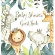 LULU AND BELL Safari Baby Shower Guest Book (Hardcover) (Hardcover)