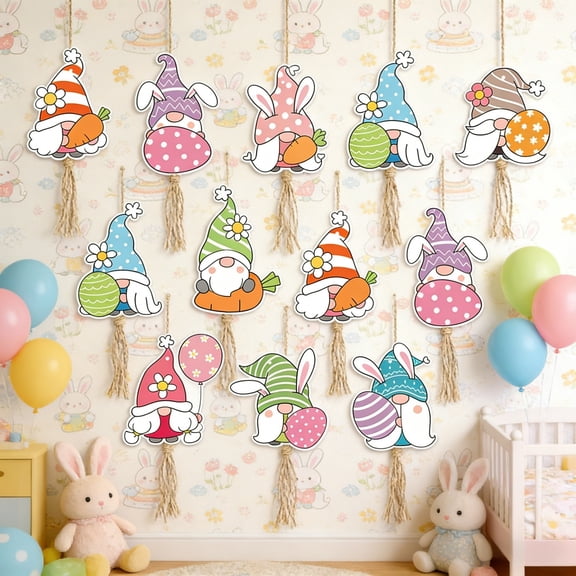 22 Pcs Easter Day Decorations Hanging Easter Ornaments Easter Tree Decorations Teacher Appreciation Decorations for Spring Hanging Easter Ornaments (Multicolor)