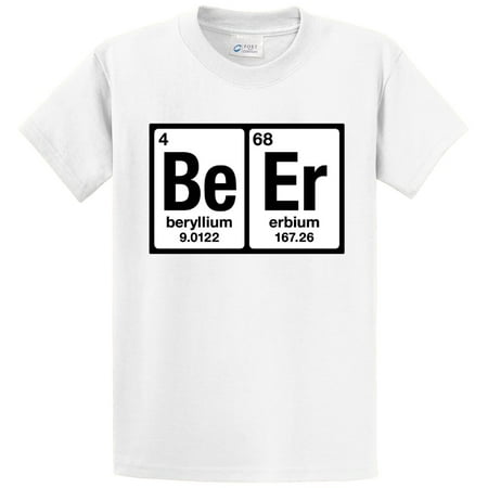 Beer Periodic Table Printed Tee Shirt White 2xt Walmart Com