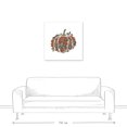 thumbnail image 3 of Creative Products Pumpkin Flowers Lines Overflow 30x30 Canvas Wall Art, 3 of 5