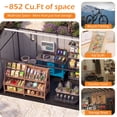 thumbnail image 4 of Domi 8x16 Ft Resin Outdoor Storage Shed with Floor, Weatherproof Plastic Garden Shed for Tools, Bikes, Lawn Mower, Patio & Backyard, 4 of 7