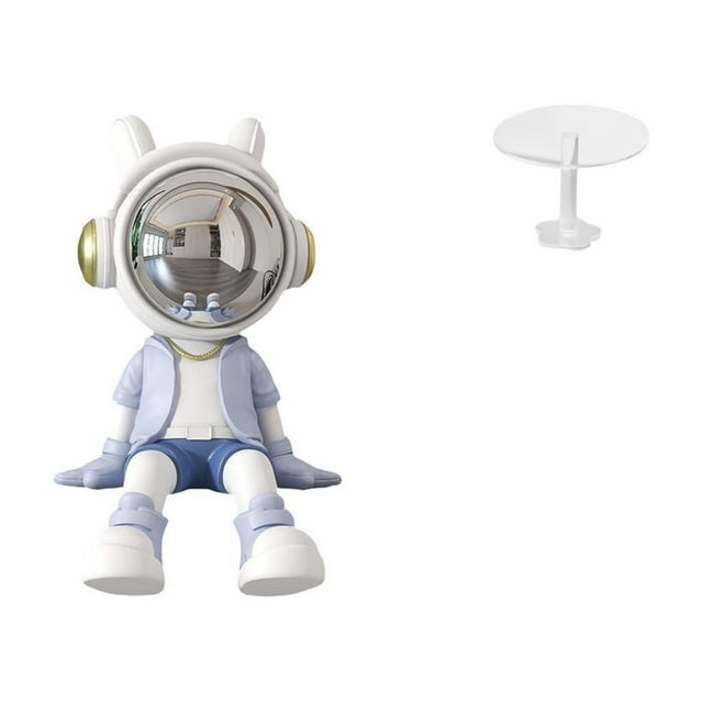 Figura decorativa de astronauta nórdico para estantería, entrada, sala de estar, decoración del hogar con decoración de de casa de muñeca