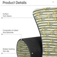 thumbnail image 4 of Yayeee Faucet Mat for Kitchen Sink 14.7" Diatomite Long Splash Guard Pad, Green Stripe Flowers, 2 Pack, 4 of 7