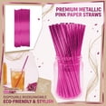 thumbnail image 6 of 100 Pack Paper Straws, Colorful Striped Drinking Straws for Party Supplies, Birthday Wedding Shower Decorations, Paper Straws for Crafts, Bar/Accessories for Drinks D, 6 of 7