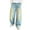 Light Blue, variant on Coerni Trendy Jeans for Boys Loose Elastic Waist Straight Jeans Summer Blue & Yellow Ripped Denim Pants with Pockets