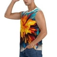 thumbnail image 2 of Disketp Colorful Paint Print Sleeveless Tshirts for Men, Muscle Shirts for Men Dry Fit Tank Top-Small, 2 of 5