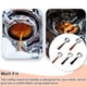 thumbnail image 5 of Inteprter Manija de máquina de café de malla fina sin fondo Universal portafiltro 58mm fabricante de cuencos de orejas empuñadura de mano filtrado Juegos de servir café y té Tipo 2 Inteprter HA064517-02, 5 of 6