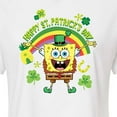 thumbnail image 3 of SpongeBob SquarePants - Spongebob Happy St. Patricks Day - Juniors Cropped Cotton Blend T-Shirt, 3 of 6