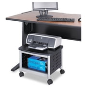 Safco Products Scoot Underdesk Printer Stand , Black, Powder Coat Finish, Swivel Wheels for Mobility