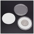 thumbnail image 2 of 120 Pcs Boîtes à Pièces 46mm Capsules Support Plastique Transparent Rond Boîte de Rangement, 2 of 5