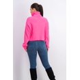 thumbnail image 2 of SUN+ MOON Womens Pink Long Sleeve Turtle Neck Sweater Size: M, 2 of 3