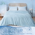 thumbnail image 5 of PHF Double Cooling Blanket for Hot Sleepers Twin Size, Arc-Chill Q-Max>0.5 with Double Cooling, Summer Blanket Absorbs Heat to Keep Cool All Night (Ice Blue, 60"x80"), 5 of 8