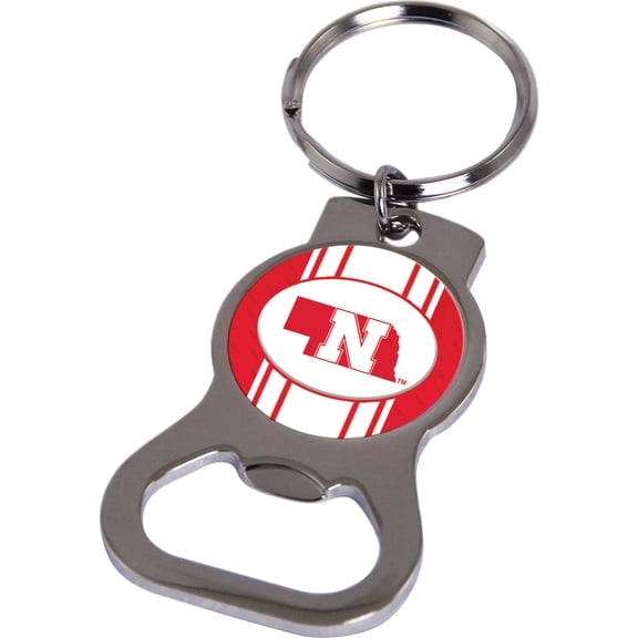 Fashion Ncaa Univ. Of Nebraska Bottle Opener Key Ring By Rico Industries (1.5 X 3.75) Made In China gc6434