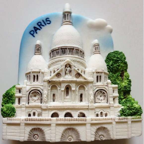 Sacre Cœur Église Paris Résine 3D Réfrigérateur Aimant Thaï Fait Main