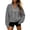 Gray, variant on Half Zip Sweatshirts for Women Oversized Stand Collar Drawstring Long Sleeve Drop Shoulder Casual Fall Pullover Tops