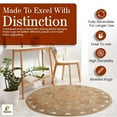 thumbnail image 3 of GRUHUM Round Jute Area Rug 3ft Natural Fiber Round Collection Handwoven Boho Charm Farmhouse Jute Area Rug Soft Braided Rug for Indoor EcoFriendly Kitchen Bedroom Living Hallways Enterways Circle, 3 of 7