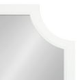 thumbnail image 4 of Kate and Laurel Hogan Modern Scallop Wall Mirror, 20 x 30, White, Decorative Glam Wall Decor, 4 of 8