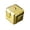 A003- Gold, variant on Black Cube Squeeze Spinner, 1X1X1 Inch Stainless Steel Metal Squeeze, Squeeze Cube for Adults, Desk Toys for Office for Adults, Compact Portable Fingertip Spinner Toys for Silent