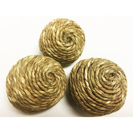 Medium Grass Ball - 1272 Seagrass Rope Ball 3 Pack
