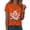 Orange, variant on mgoYE Halloween Shirt for Women Spooky Season T-Shirt Halloween Pumpkin Ghost Fall Tees Top|Orange L