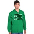 thumbnail image 5 of Cheat Codes For Losers Video Gamer Zip Up Hoodie Men's Women's Brisco Brands 2X, 5 of 6