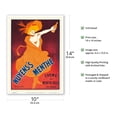thumbnail image 2 of Nuyen’s Crème de Menthe Rose - Vintage French Advertising Poster by Leonetto Cappiello c.1929 - Master Art Print 10in x 14in, 2 of 4