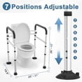 thumbnail image 3 of Toilet Safety Rails for Seniors and Shower Chair for Inside Shower with Removable Back, 3 of 5