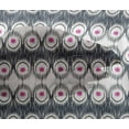 thumbnail image 4 of oneOone Viscose Chiffon Fabric Peacock Feather Ikat Print Fabric BTY 42 Inch Wide, 4 of 4