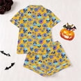 thumbnail image 4 of WOYY Girls Halloween Pajamas Short Sleeve Button Down Top Shorts Sleepwear Set, Sizes 3-14, 4 of 8