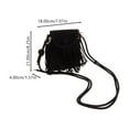 thumbnail image 2 of Bolso bandolera vintage con borlas y flecos para mujer., 2 of 7