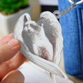 thumbnail image 2 of Hanging Ornament Keychain Cute Sleeping Angel Dog Wing Pendant Dog Gift, 2 of 4