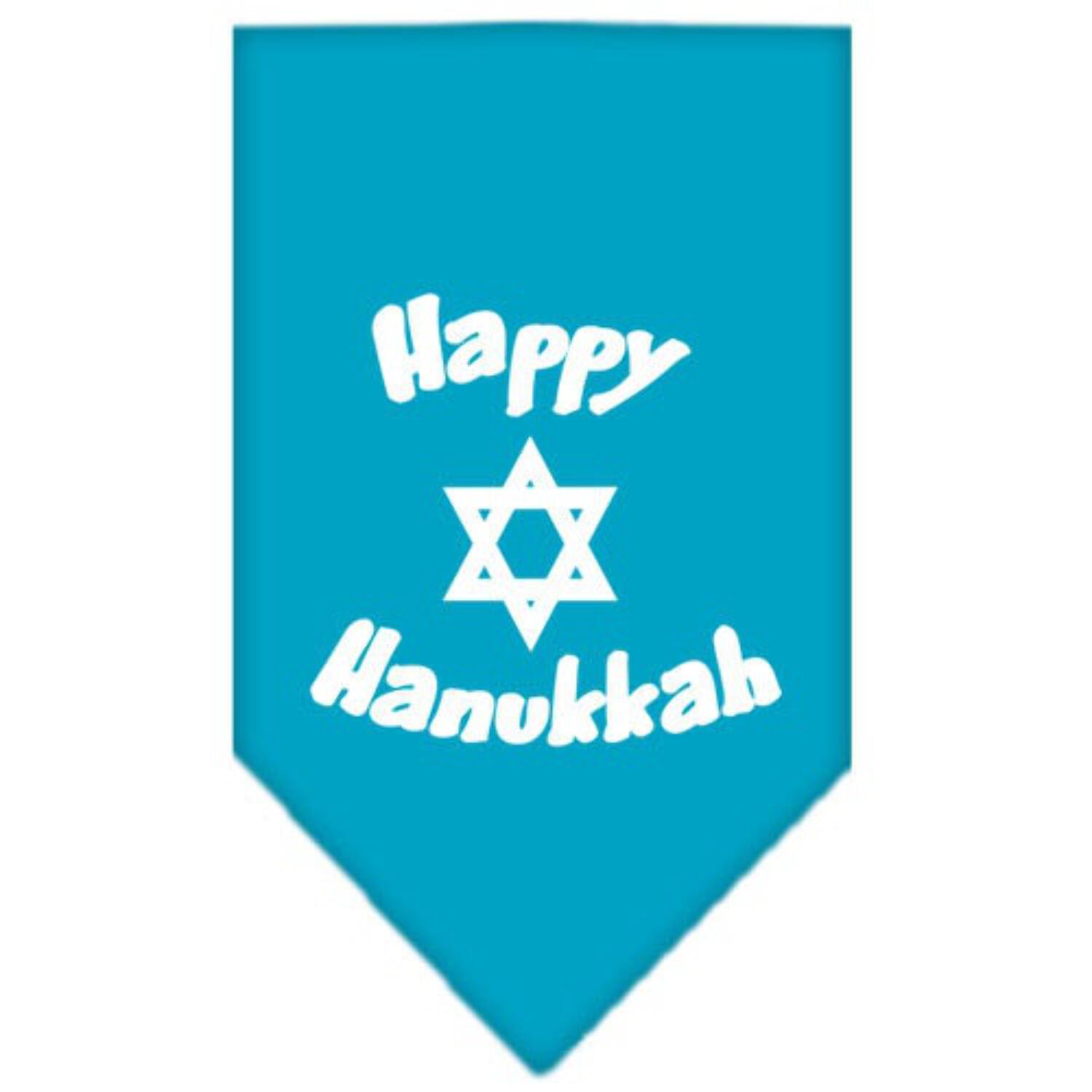 Happy Hanukkah Screen Print Bandana Navy Blue Small - image 5 of 10
