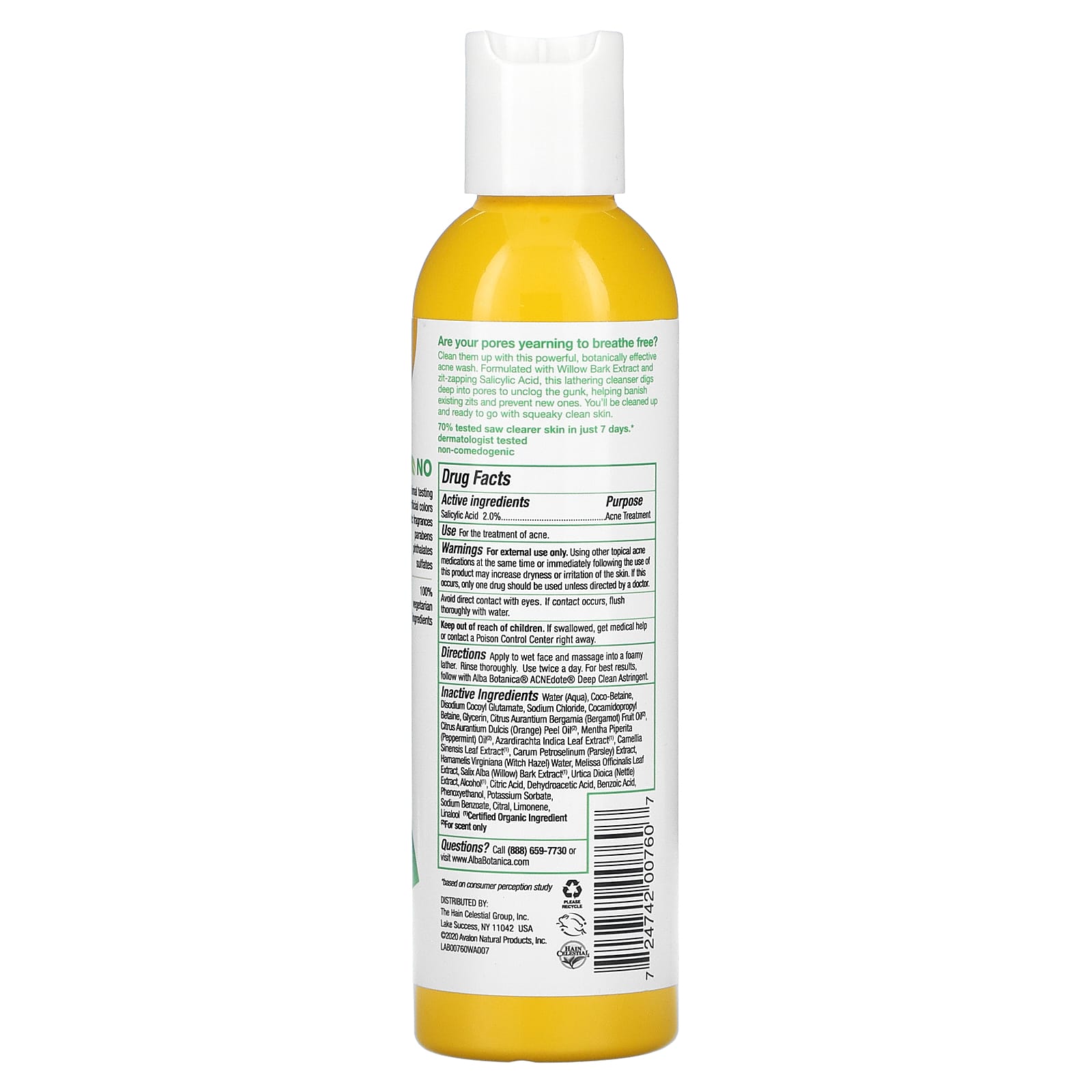 Alba Botanica, ACNEdote, Deep Pore Wash, 6 fl oz Pack of 3