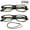 2 Pack Black, variant on Newbee Fashion - Anti-Reflective Comfortable Computer Reading Glasses (No Magnification) Helps Eye Strain, Fatigue and Dry Eyes from Digital Devices with Anti-Blue Light, Anti-UV and Anti-Glare