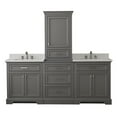 thumbnail image 5 of Design Element Milano 84" Solid Birch Hardwood Double Vanity in Gray, 5 of 12
