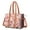 Pink Beagle And, variant on Teacher Tote Bag,Pink Beagle and Flower Teacher Utility Tote Bag,Large Work Tote Bags for Women with Multiple Pockets,Top Zipper Closure,13.8x10.6x6.7 Inch