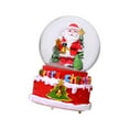 thumbnail image 4 of Musical Christmas Snow Globes Lighted Snow Globes Ornament LED Christmas Crystal C, 4 of 9