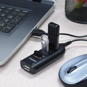 4 Port USB Hub Expander for Laptop PC Computer, External Multi 2.0 Splitter Extender for MacBook Pro 2015 & Air 2017 with Cable Cord, 1