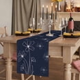 thumbnail image 2 of Table Runners 108 Inches Long Dress Scarves, Navy Blue Farmhouse Coffee/Dining/Kitchen Table Runner for Living Room, Spring Flora 13x108 Inch, 2 of 9