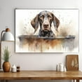 thumbnail image 3 of German Shorthaired Pointer Dog Canvas Bathroom Décor - Unique Bath Wall Decor - Modern Canvas Bathroom Wall Art - Room Decor - Bathroom Decorations - Restroom Sign - Wall decor living room, 3 of 4