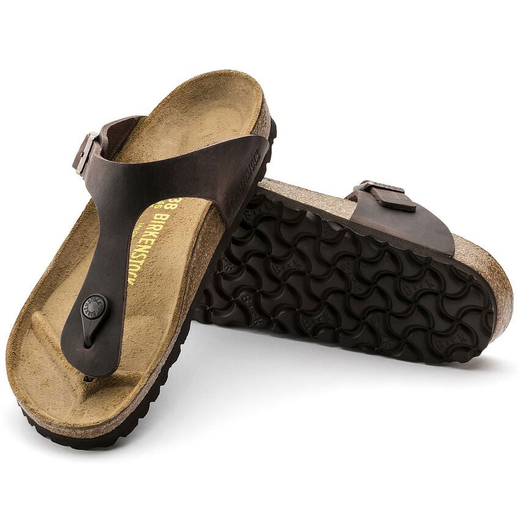 BIRKENSTOCK Women's Gizeh Habana Oiled Leather Sandal - 0743831