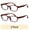 COLPK12, variant on Bklyn, Albee +1.25, Adult, Womens, Plastic Reading Glasses & Pouches Value Pack , 2 Ea