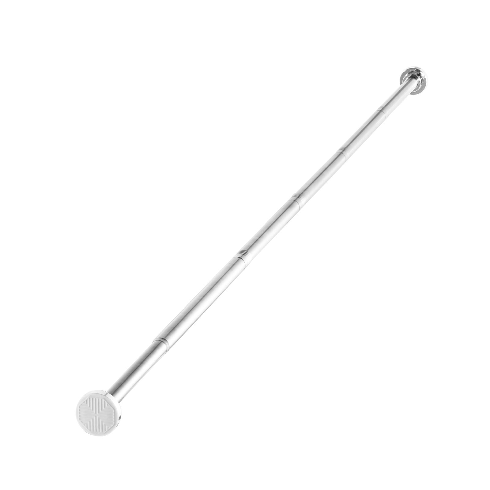 Tension Shower Curtain Rod, 28-76 Inch Adjustable Stainless Steel, 53 lbs Load Capacity with Brackets, Drill-Free Installation, Rust-Resistant for Bathroom