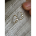 thumbnail image 2 of Pendientes de plata de ley S925 chapados en oro puro para mujer, pendientes con tres circonitas degradadas, sencillos, elegantes y versátiles, 2 of 5