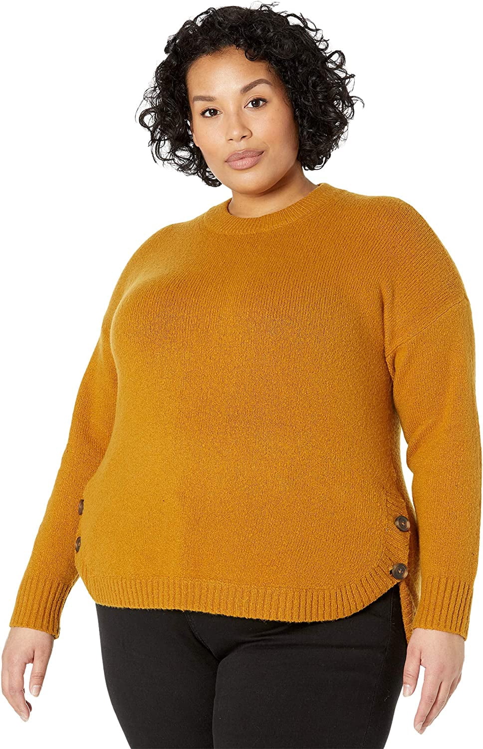 Button Pullover 1X Antique Gold 